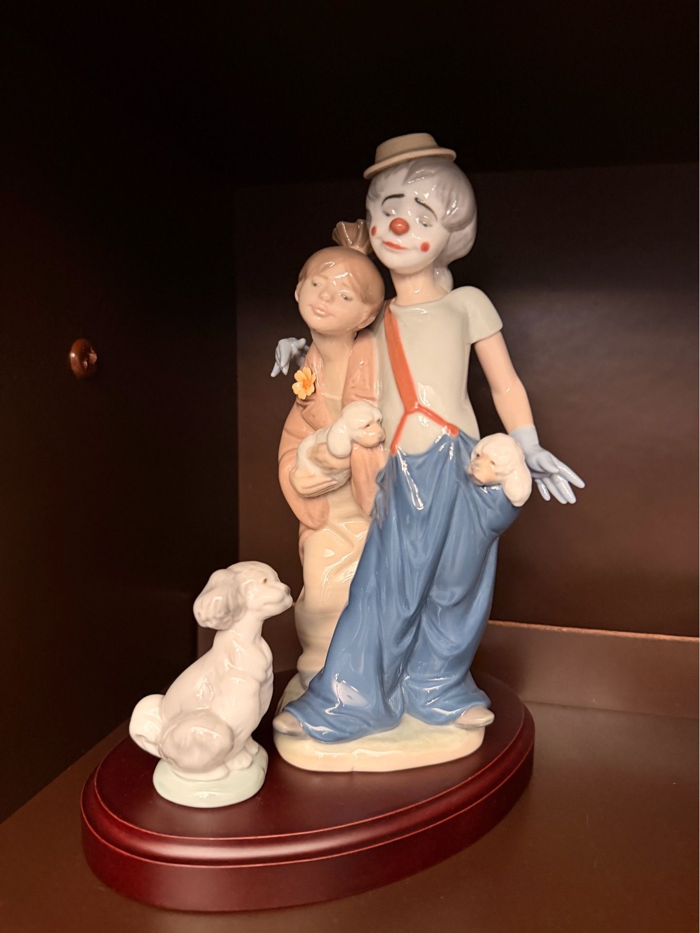 Lladro Pals Forever & Friend For Life Collector Society With Wooden Base