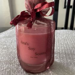 Ana's Soy Scents  Candle With Sheer Bag
