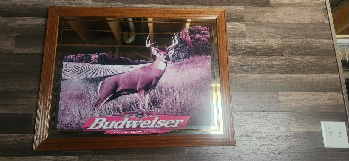 Budweiser Deer Mirror