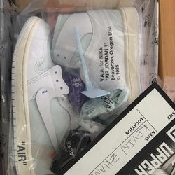 Jordan 1 Retro High Off-White Alaska size 8M/9.5W