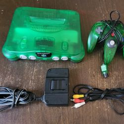 Nintendo 64 Jungle Green Console