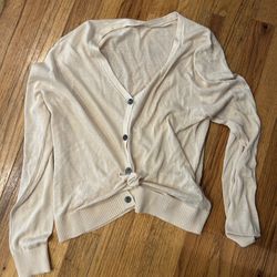 Cream SHEIN cardigan size extra small 