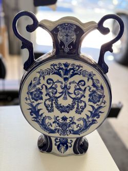 Vintage Moon Flask Vase
