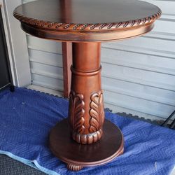 Real Wood High Top Table