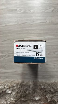 ClosetMaid ShelfTrack 12-Inch Bracket Supports, 12-Pack