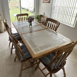 Cottage Dining Table + 6 Chairs 