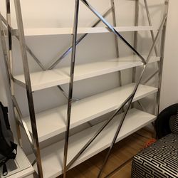 Chrome 4 Tier Bookcase 