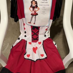 “Queen Of Hearts” Playing Card Cutie (Girls Size 14-16-XL) Costume