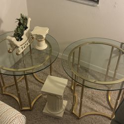 2 Glass Tables