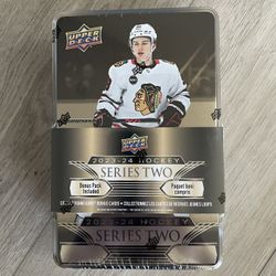 2023-2024 Upper Deck NHL Hockey Series Two Trading Cards Tin NEW/SEALED