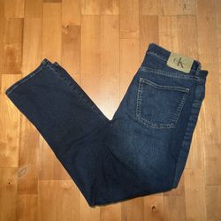 Calvin Klein Men’s 33/32 Blue Straight Jeans 