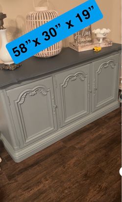 French Provincial Painted Sideboard Buffet Cabinet