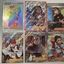 Pokemon TCG Trainer Full Art Lot Of 6