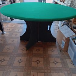 Vintage Round Poker Table Easy To Store $100 OBO