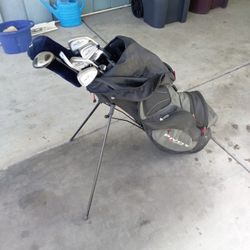 Golf Clubs And Bag 