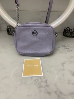Michael Kors Lavender Leather Crossbody Bag