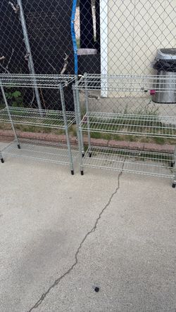IKEA Omar storage shelves for both