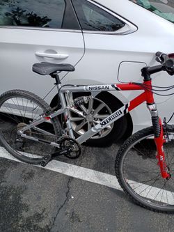 Nissan mountain bike 24 speed full suspension