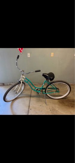 Teal Beach Cruiser Bicycle