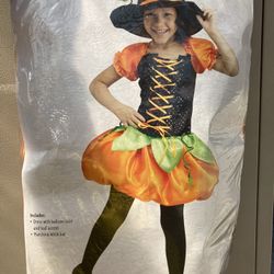 Punkin Patch Witch Costume Girl