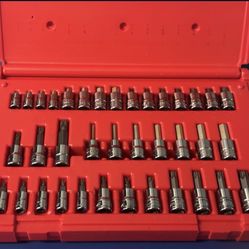 Snap-on Tools 37 pc Combination Drive Socket Driver Set