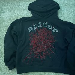 Spider Og Rhinestone Hoodie