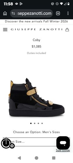 Giuseppe Zanotti  Italian shoes sized 12