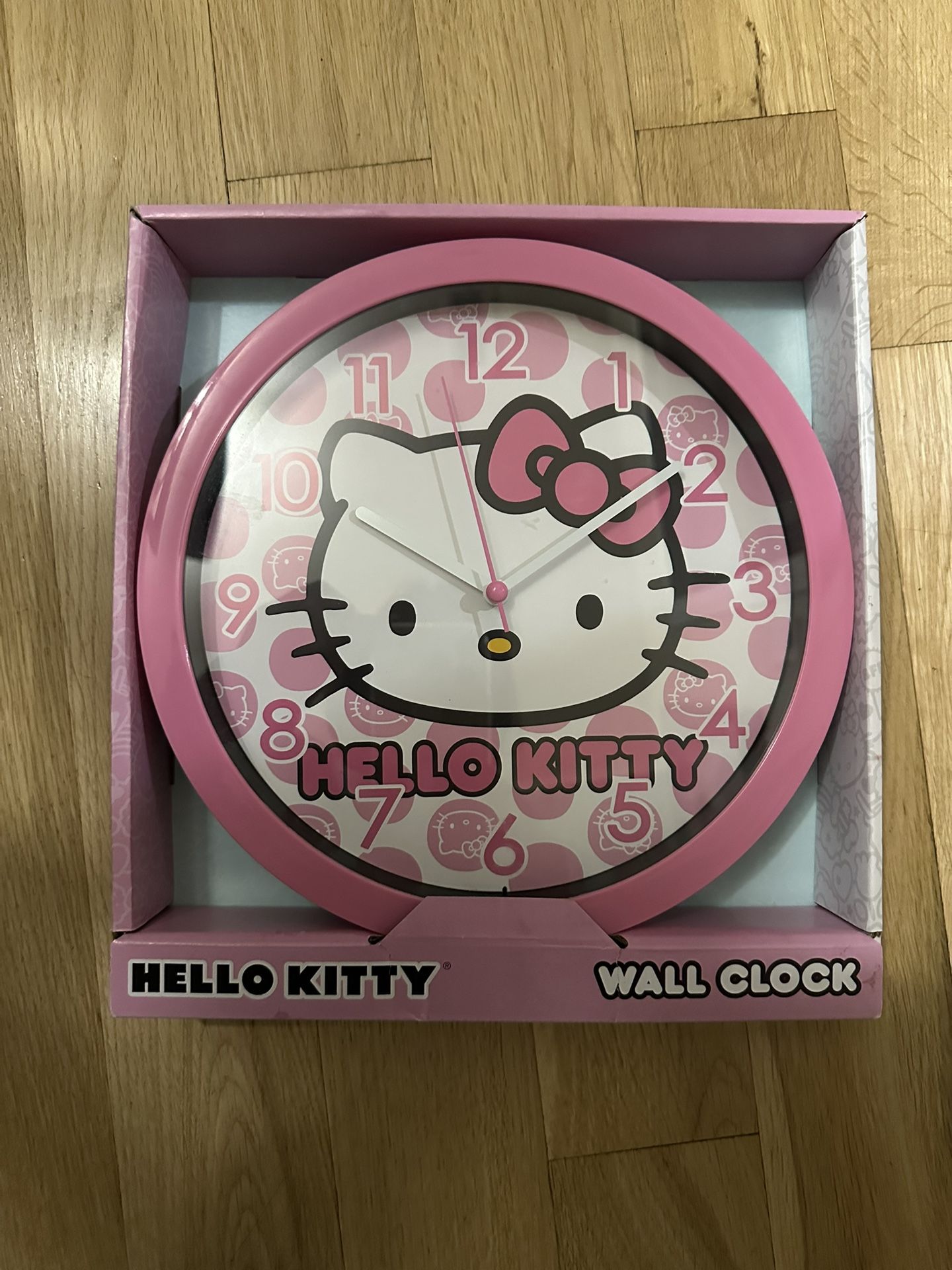 Hello Kitty Wall Clock Pink