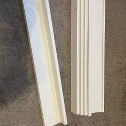 Five White Floating Ledges / Shelves