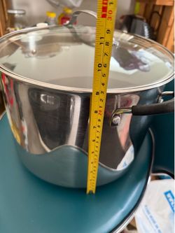 Large stainless steel pot