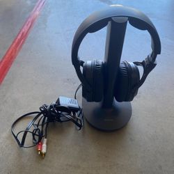 Sony Wireless Headphones TMR-RF995R Wireless Transmitter w/ MDR-RF995R Headphone