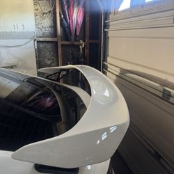 Championship White paint matched wing Civic type R OEM Trade