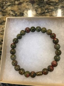 Unakite bracelet
