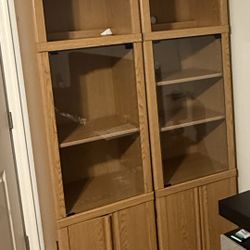 2 Book Shelves  / Storage Cabinets With Lights