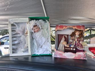 3 MUÑECAS DE PORCELANA DE COLECCIÓN NUEVAS