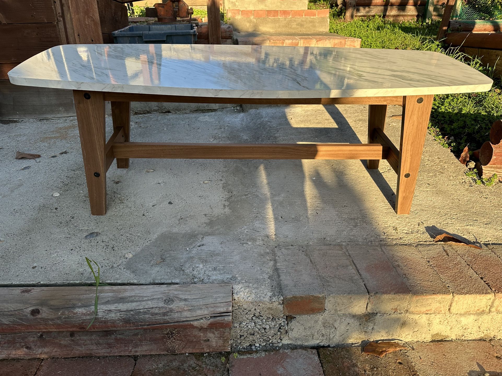 Faux Marble Coffee Table