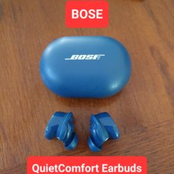 Bose QuietComfort Earbuds (Blue) In-Ear Bluetooth + Charging case + cable