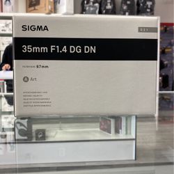 Sigma 35mm F1.4 Lens For Sony