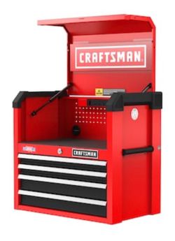 CRAFTSMAN 2000 Series 26.68-in W x 24.74-in H x 16.32-in D 4 -Drawer Steel Tool Chest ( Red )