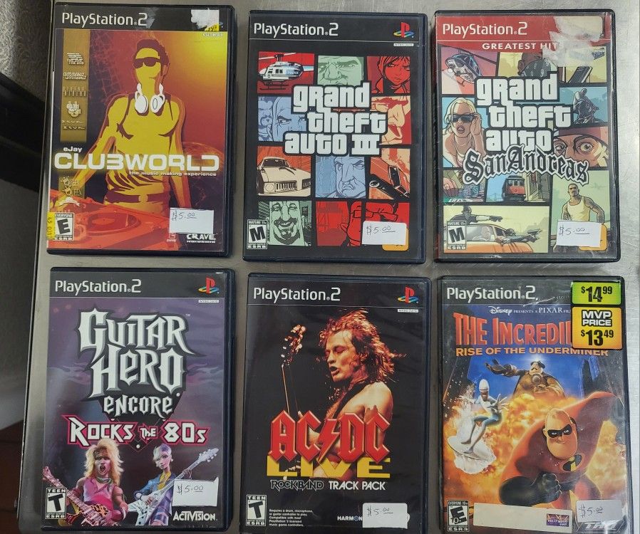 PS2 Games Priced Individually