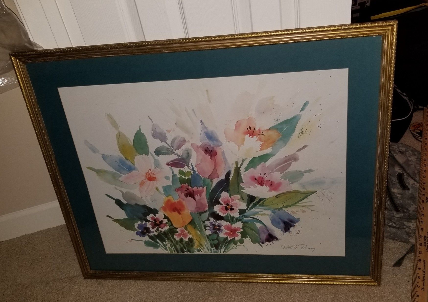 Robert Fleming Watercolor Art "Flowers" REDUCED!!
