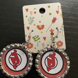 New Jersey Devils Earrings 