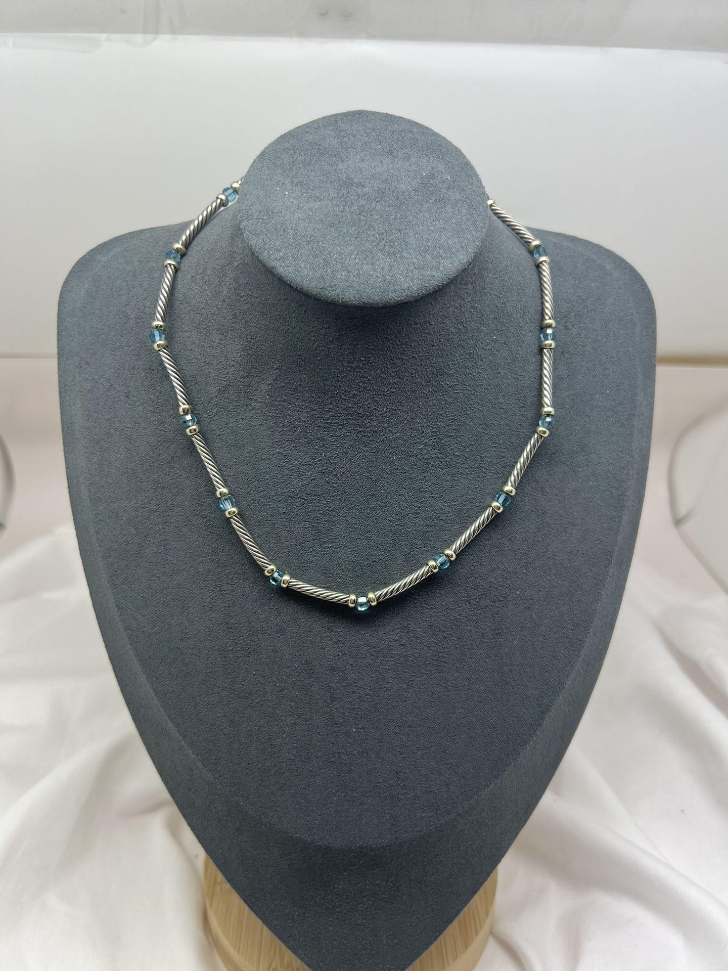 David Yurman Blue Topaz Choker