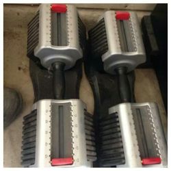 Exertec 5 5 55lb Adjustable Dumbbells Weights for Sale in San Antonio TX OfferUp