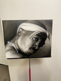 2pac airbrush painting