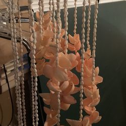 Seashell Hanging Chandelier Wind Chime Vintage 