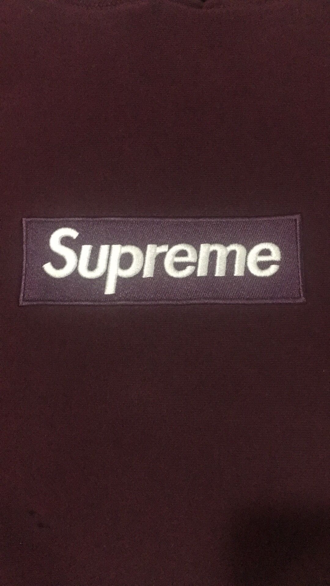 2010 SUPREME “WINE” BOX LOGO HOODIE