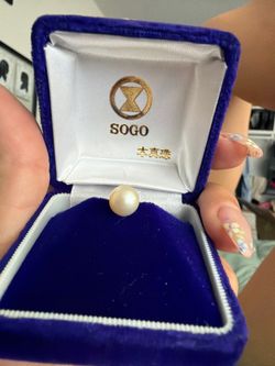 Sogo Genuine pearl Tie Tack