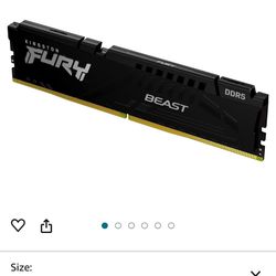 Kingston Fury Beast 32GB (2x16GB) 6000MHz DDR5