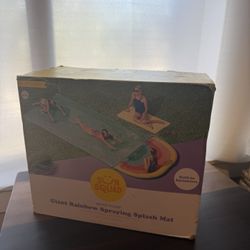 Rainbow Blob Spraying Splash Mat